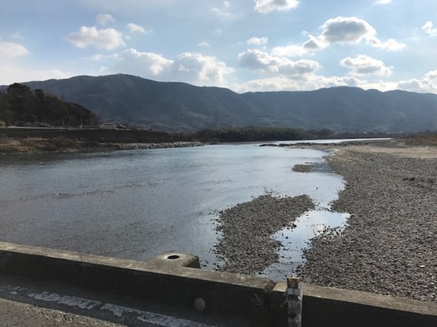 善入寺島と潜水橋（沈下橋）の景色_c0214359_06150.jpg