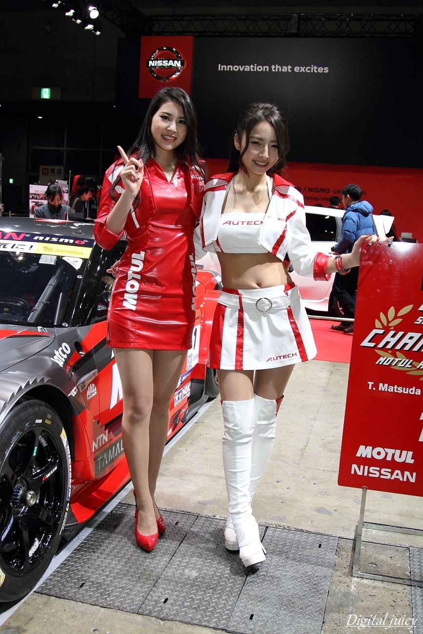 鈴木歩惟 さん 菅野麻友 さん 日産自動車株式会社 ブース Digital Juicy 鈴木歩惟 さん 菅野麻友 さん 日産自動車株式会社 ブース Digital Juicy