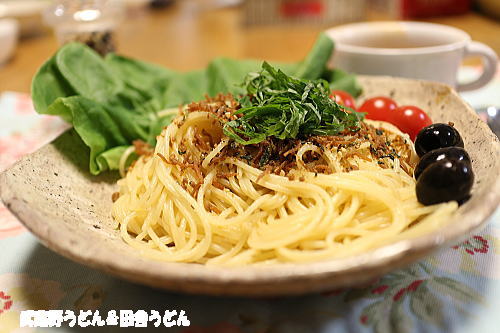 ふりかけパスタ・柔らか鶏むね焼肉・韓国おでん・チャジャンミョン飯_c0113312_0415817.jpg