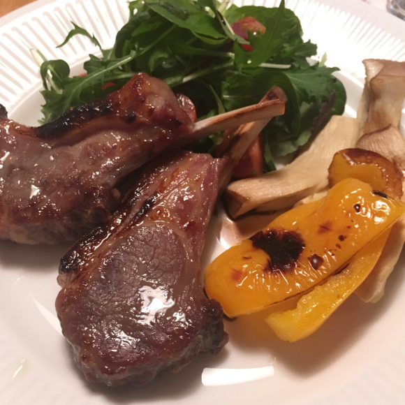 ラム肉の味噌漬け。_b0065587_14424925.jpg