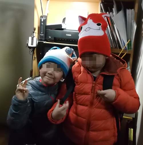 孫が遊びに来た&フルーツケーキ_f0019498_22553533.jpg