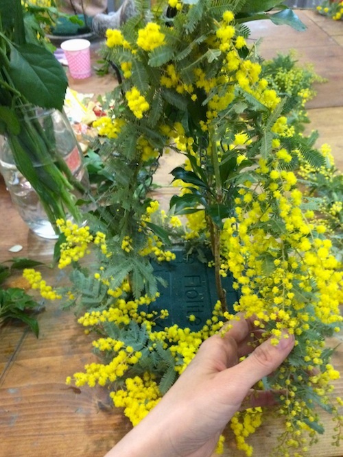 お花の教室(ミモザ*アジサイ*バラ)_f0324766_11364285.jpg