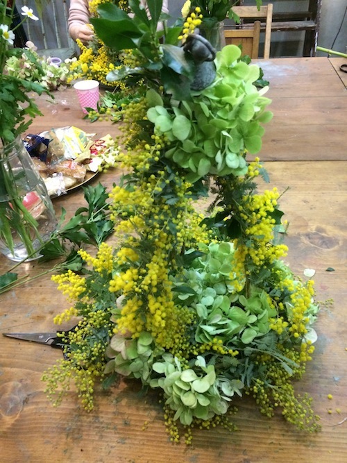 お花の教室(ミモザ*アジサイ*バラ)_f0324766_12322173.jpg