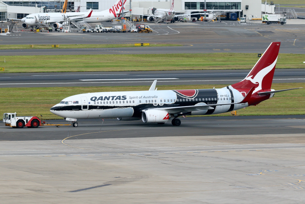 2017シドニー遠征 その5 シドニー1日目 カンタス航空 B737-800の 2017シドニー遠征 その5 シドニー1日目 カンタス航空 B737-800の