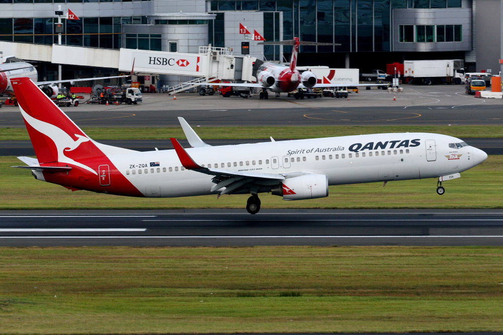 2017シドニー遠征 その5 シドニー1日目 カンタス航空 B737-800の 2017シドニー遠征 その5 シドニー1日目 カンタス航空 B737-800の
