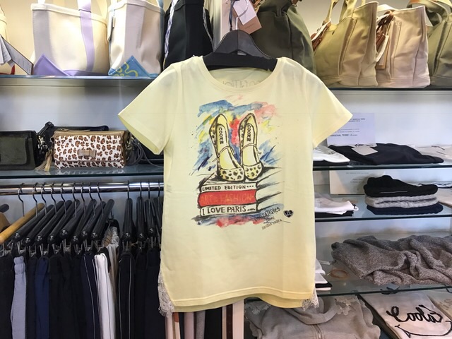 クーラ / COOLA シューズプリントサイドレースTee_e0076692_170519.jpg