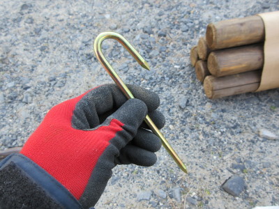 駐車場にロープ張ってみた すみへいご紹介blog