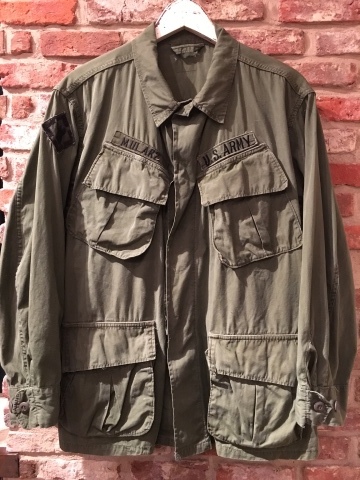 1960s \" U.S ARMY \" 100% cotton POPLIN -JUNGLE FATIGUE 3rd- JACKET ._d0172088_23384318.jpg