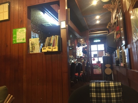 喫茶 1er ぷるみえ (鶏ミンチと白葱のご飯 自家製梅干しあんかけソース)_e0115904_07170079.jpg