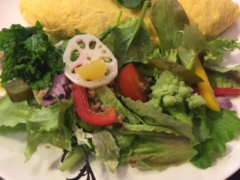 喫茶 1er ぷるみえ (鶏ミンチと白葱のご飯 自家製梅干しあんかけソース)_e0115904_07445662.jpg