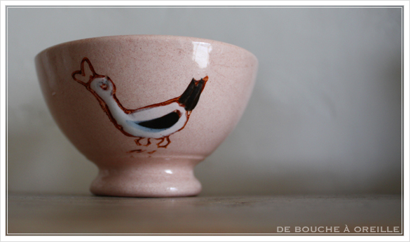 Canard カモ(アヒル) ロングウィ製のアンティークの小さなボル(ボウル)Bol Longwy_d0184921_14202848.jpg