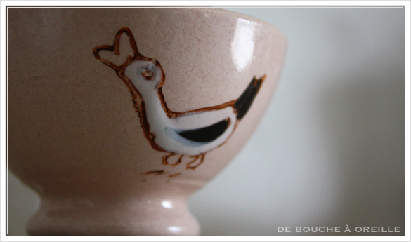Canard カモ(アヒル) ロングウィ製のアンティークの小さなボル(ボウル)Bol Longwy_d0184921_14442047.jpg