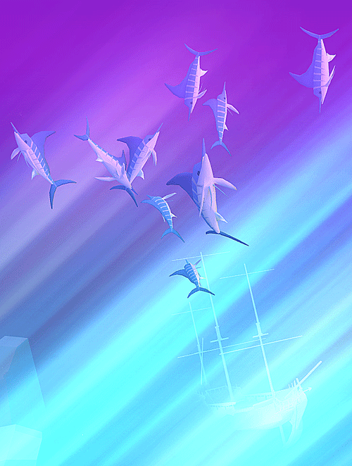 3月9日 Tap Tap Fish マカジキがかっこいい!_a0001354_20530316.gif