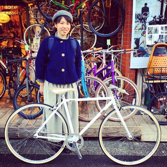 ☆今日のバイシクルガール☆ 自転車女子 おしゃれ自転車 自転車ガール 自転車女子 ミニベロ クロスバイク ライトウェイ ラレー ブルーノ フジ_b0212032_17131891.jpg