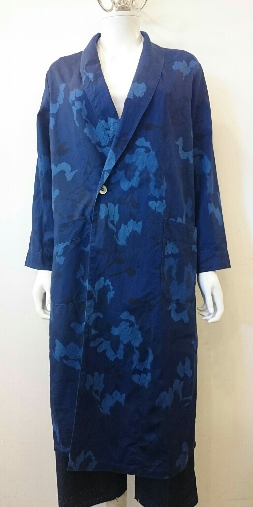 NEW!!! BLUE BLUE JAPAN コブシ柄インディゴリヨセルナイトガウン♡_d0246157_16023972.jpg