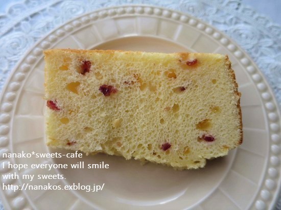 ヨーグルトシフォンケーキ トールシフォンケーキ型で Nanako Sweets Cafe