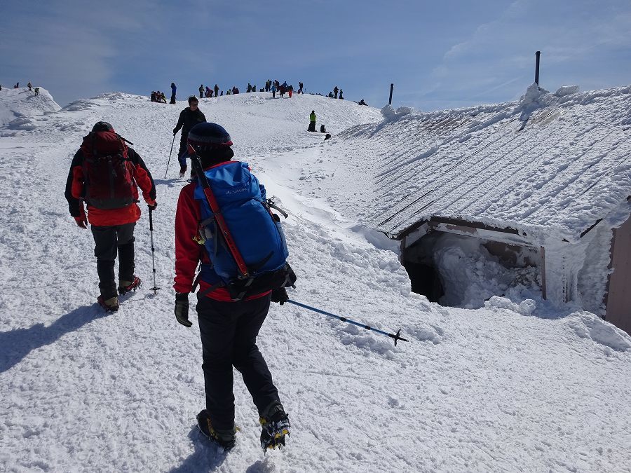 快晴の　伯耆大山　花魁高下駄道中_b0124306_11161286.jpg