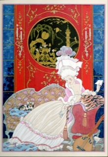 ジョルジュ・バルビエ 雅なる宴 1928年 版画 Barbier （Gorge Barbier) : cloister of the beauty