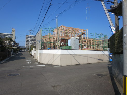 宮崎市　ＯＮ２－Ｔ 　2017 03 17 建て方 _a0186151_18063908.jpg