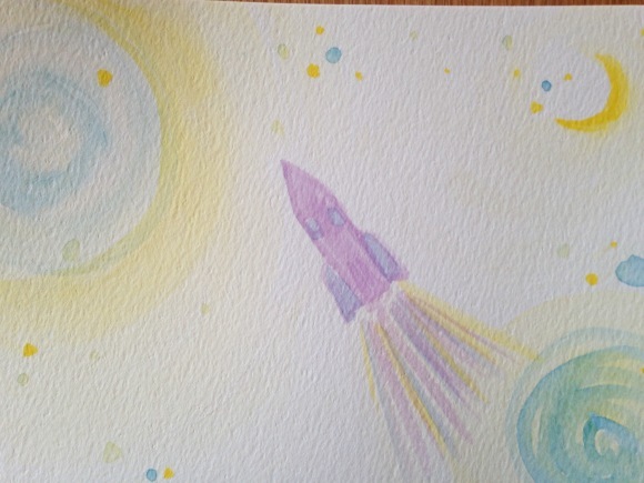 宇宙ロケット  インスピアート***_e0290872_16424622.jpg