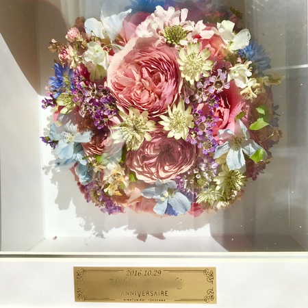 新郎新婦様からのメール アニヴェルセルみなとみらい様へ 結婚式の幸せが蘇るブーケ_a0042928_21575712.jpg
