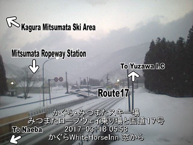 2017年3月18日　朝の新潟ライブカメラチェック　湯沢は薄っすら　_e0037849_06145648.jpg