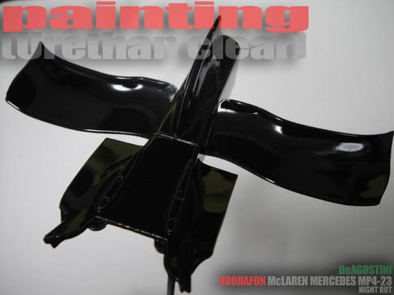 DeAGOSTINII 1/8 McLaren MP4-23(本塗装編「シルバー下地ウレタンクリアー塗装前編」)Vol.9！！_d0357074_01031679.jpg