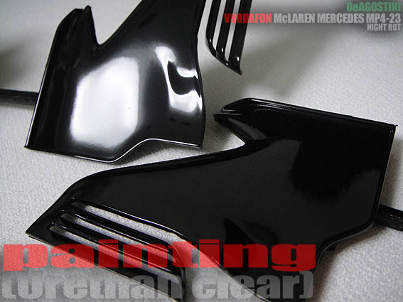 DeAGOSTINII 1/8 McLaren MP4-23(本塗装編「シルバー下地ウレタンクリアー塗装前編」)Vol.9！！_d0357074_01031694.jpg