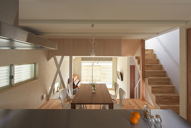 地下1階木造3階建てスキップフロアー pure + simple.design_d0111714_19034995.jpg