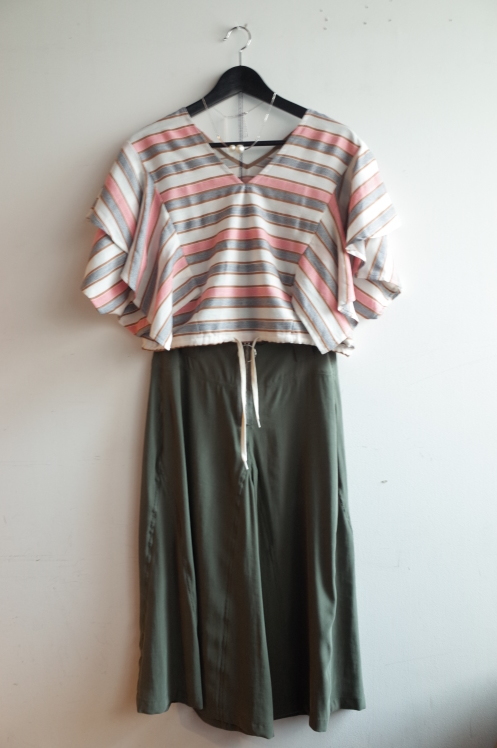 QUINOA BOUTIQUE☆フレアスリーブボーダーTOPS☆_e0269968_19510950.jpg