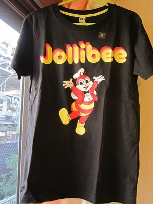 Asean諸国限定ｔシャツ Jollibee 黒 やめられない とまらない
