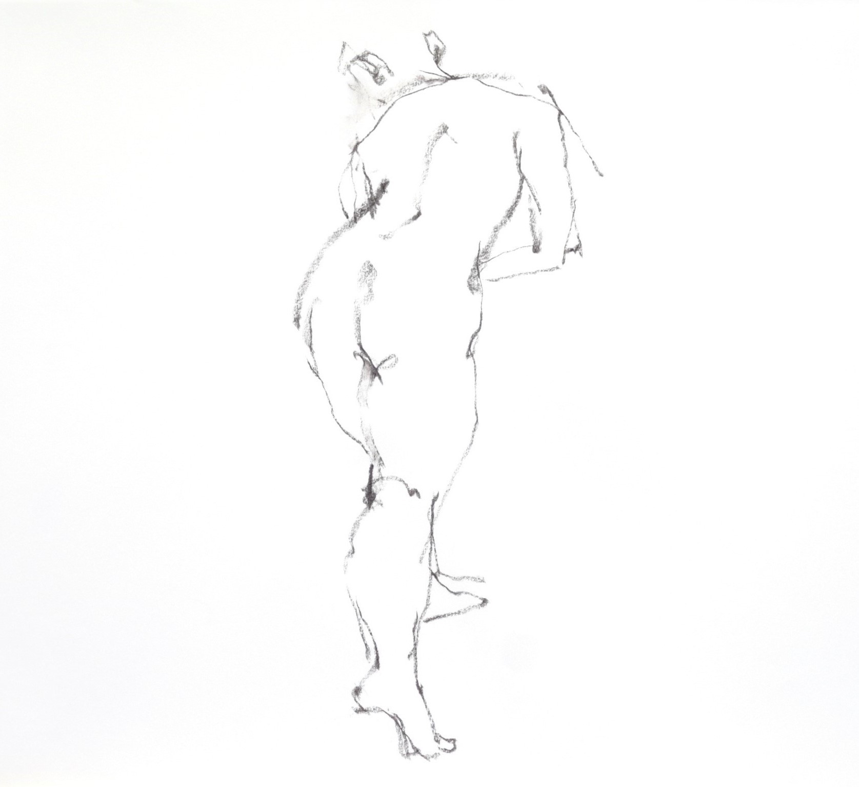 《 三月のある日の 「 裸婦クロッキー(croquis)」 2 》_f0159856_12230203.jpg