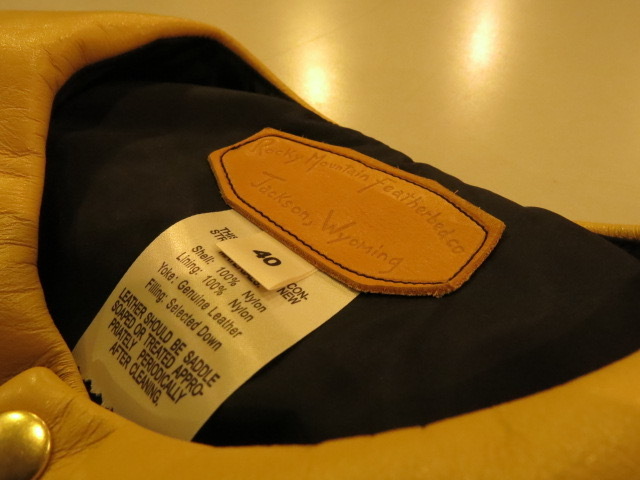 \"RockyMountainFeatherbed × TheThreeRobbers PROCESS DOWN VEST MAN\"ってこんなこと。_c0140560_18102522.jpg