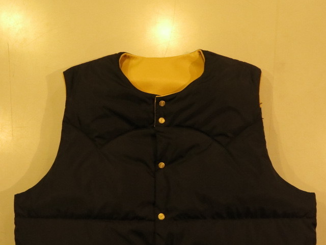 \"RockyMountainFeatherbed × TheThreeRobbers PROCESS DOWN VEST MAN\"ってこんなこと。_c0140560_18105361.jpg