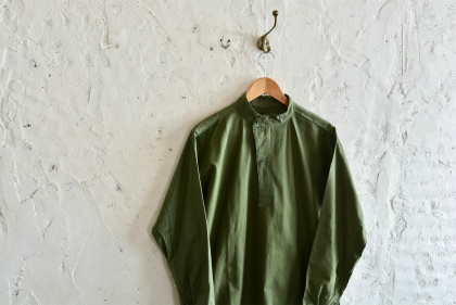 Swedish army M59 stand collar pullover shirts dead stockと仙台店スタッフ募集のお知らせ_f0226051_17201916.jpg