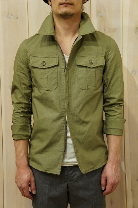 使い勝手の良いセールアイテム！【LOUNGE LIZARD】【ラウンジリザード】No.5666 M43 OX MILITARY SHIRTS [KHAKI]☆そして、トレーダー。_b0108653_20065467.jpg