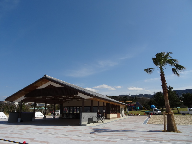 せんなん里海公園「しおさい楽習館」オープンセレモニー会場準備_c0108460_21140790.jpg
