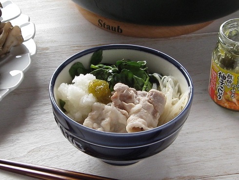 豚肉とクレソンの鍋 ~粗切り柚子こしょうで♪_d0319943_08400601.jpg