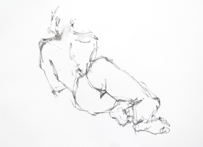 《 三月のある日の 「 裸婦クロッキー(croquis)」 3 》_f0159856_13261559.jpg