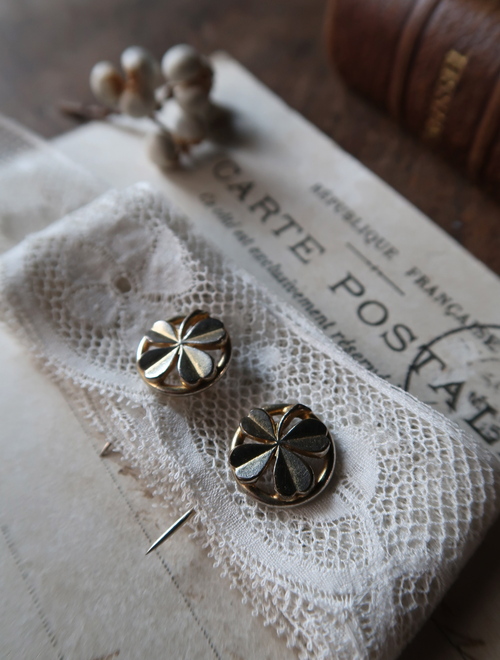 フランスアンティーク　ハットピン ヴェネチアングラス/ヴィンテージハットピン/フランス