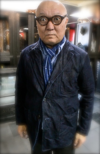 緯糸が シルクの インディゴデニム : YAMANELEAKS