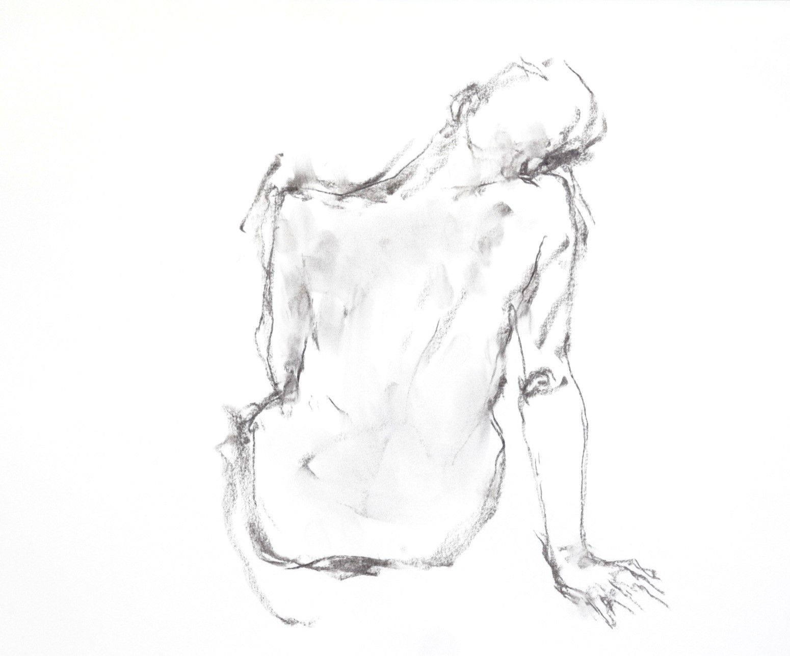 《 三月のある日の 「 裸婦クロッキー(croquis)」 4 》_f0159856_09074910.jpg