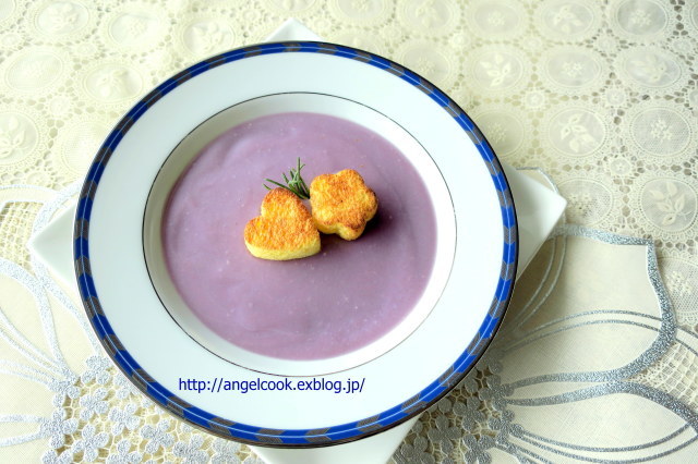 紫芋のスープ - 天使と一緒に幸せごはん