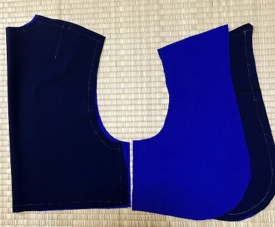 ボレロ風ベスト 型紙 裁断 芯貼り 印付け アトリエ A Y 洋裁教室 ボレロ風ベスト 型紙 裁断 芯貼り 印付け アトリエ A Y 洋裁教室