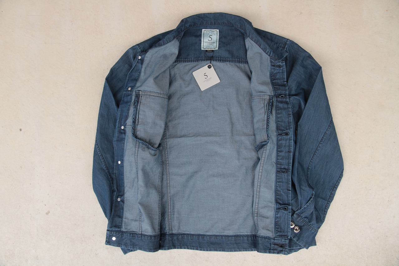 FIVE BROTHER/4.5oz Denim ジャケット&パンツのセットアップ_b0139233_12035819.jpg