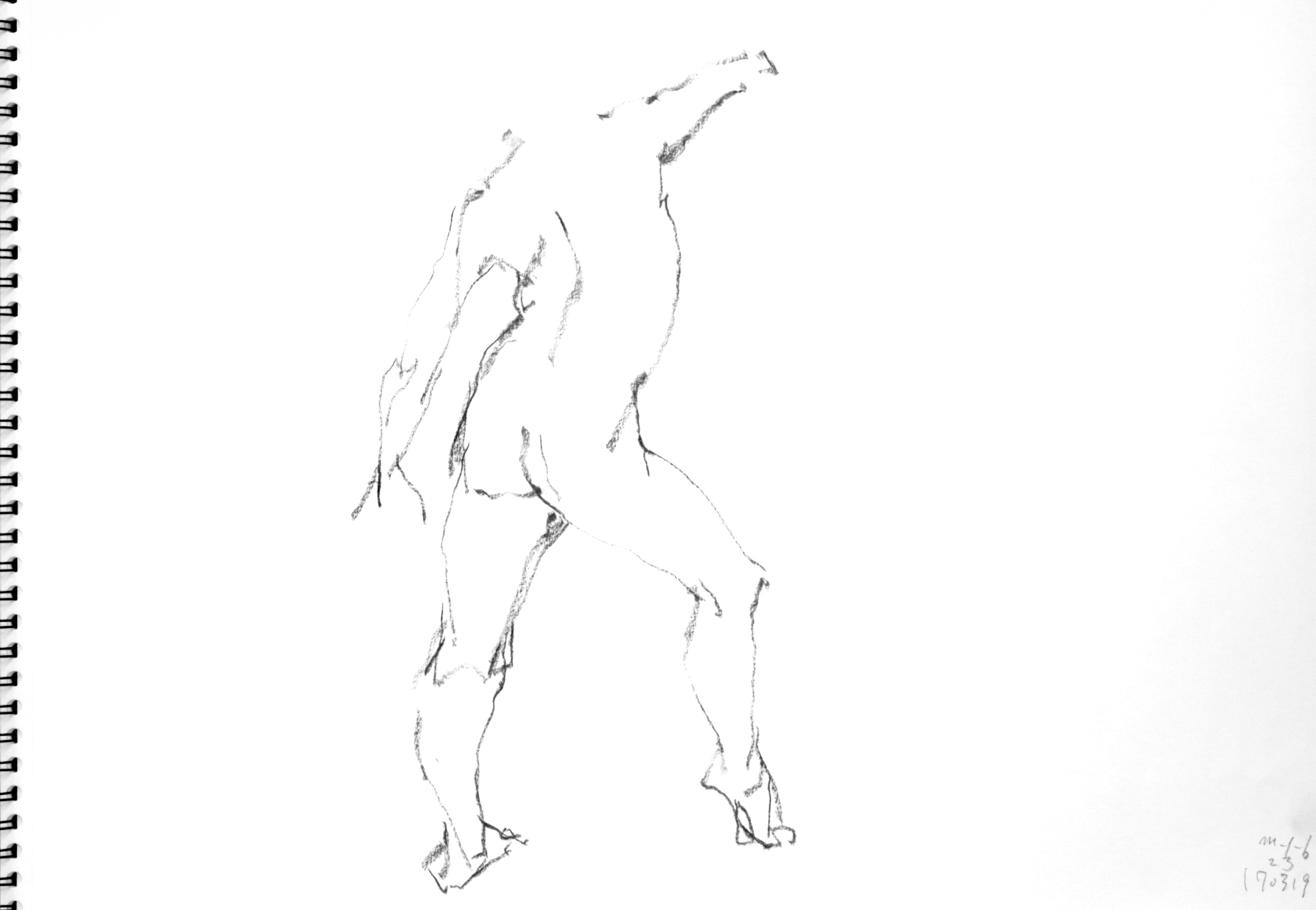 《 三月のある日の 「 裸婦クロッキー(croquis)」 5 》_f0159856_07213355.jpg
