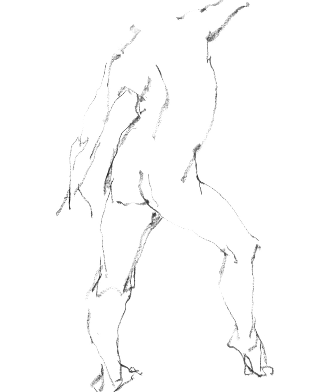 《 三月のある日の 「 裸婦クロッキー(croquis)」 5 》_f0159856_07531403.jpg