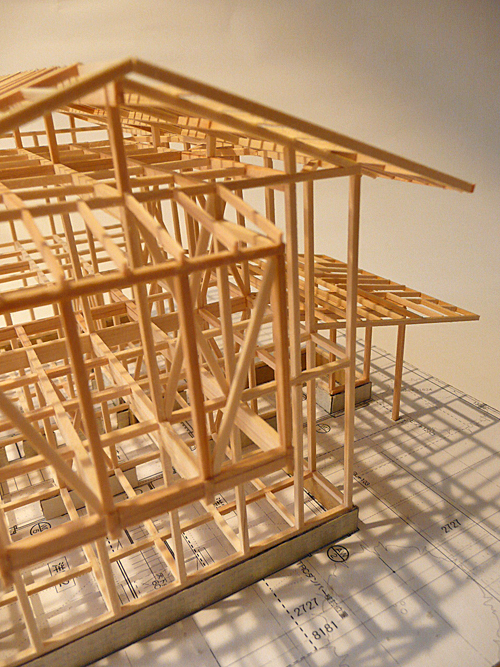 木造軸組模型（1/50） リニューアル版 総合資格学院 木造軸組模型 - 大工