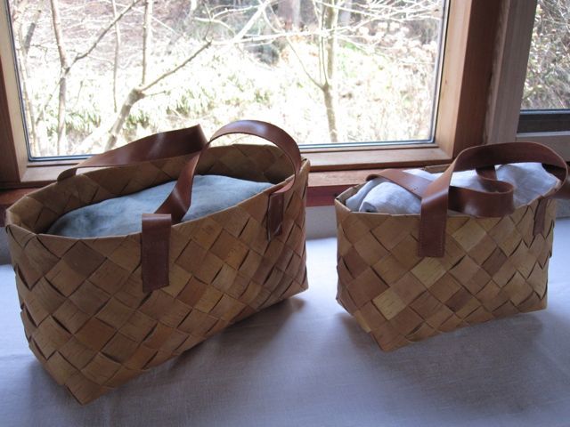 白樺カゴ（入れ子4個セット） 有っ