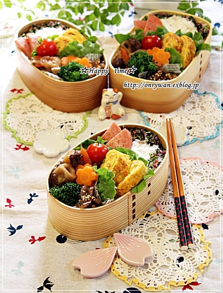 肉じゃが弁当とタコの唐揚げ Happy Time